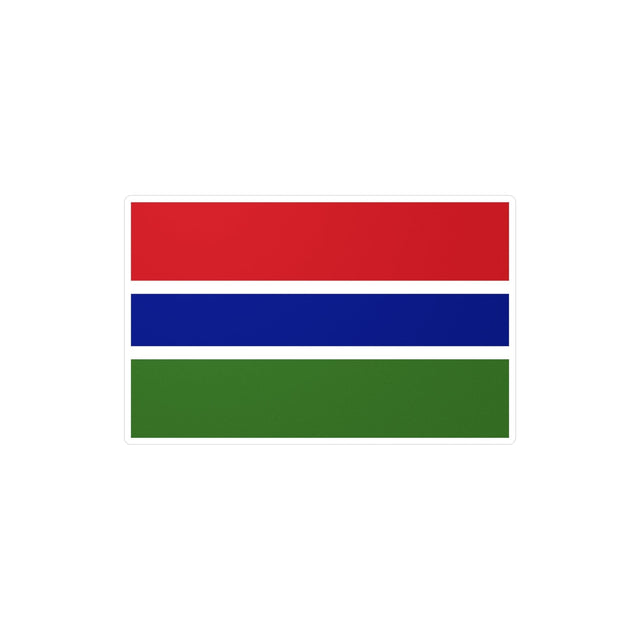 Gambia Flag Sticker in Multiple Sizes - Pixelforma