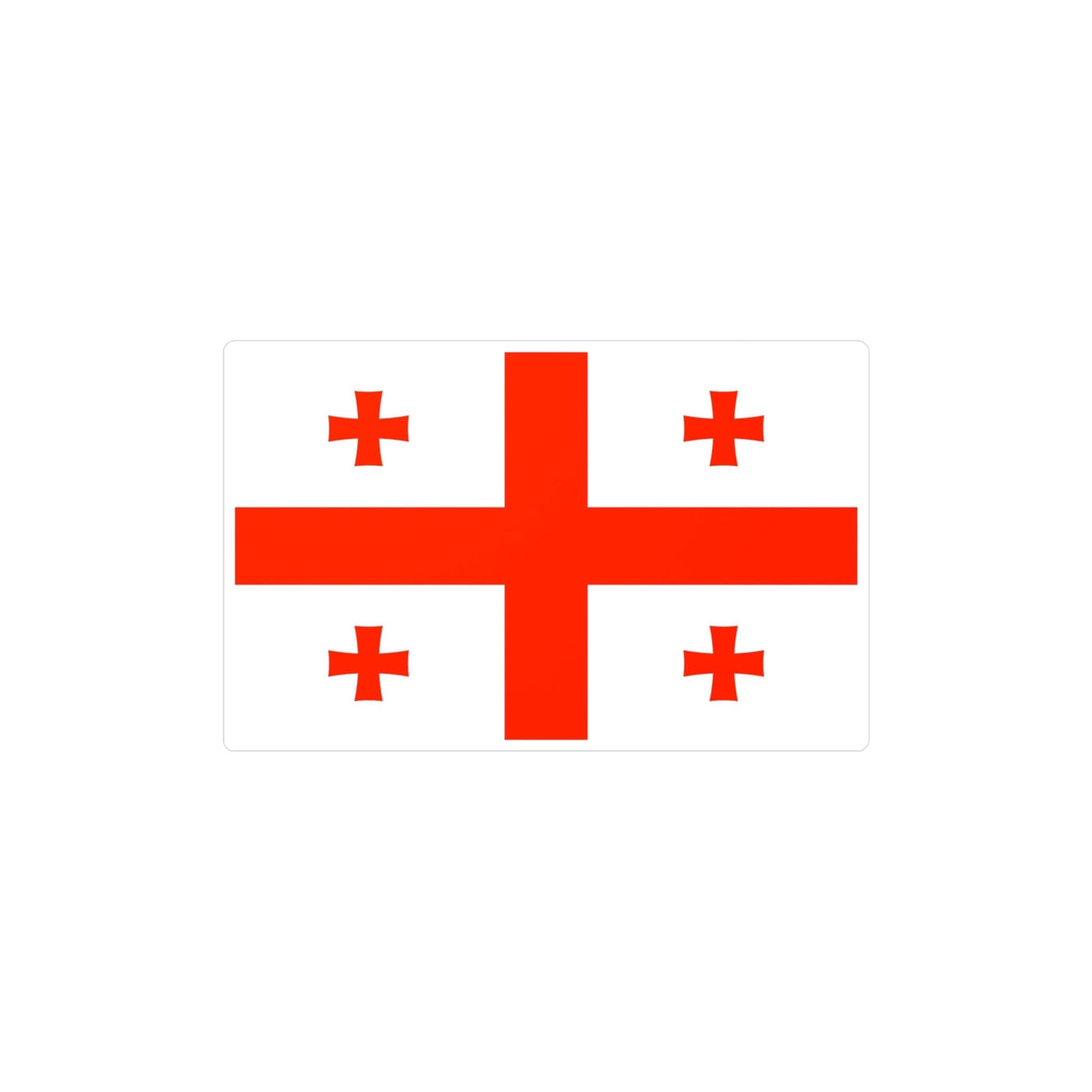 Georgia Flag Sticker in Multiple Sizes - Pixelforma