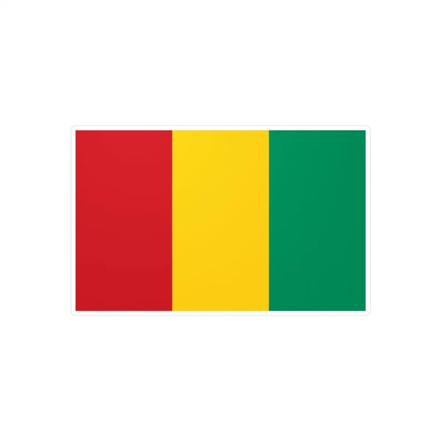 Autocollant Drapeau de la Guinée en plusieurs tailles - Pixelforma 