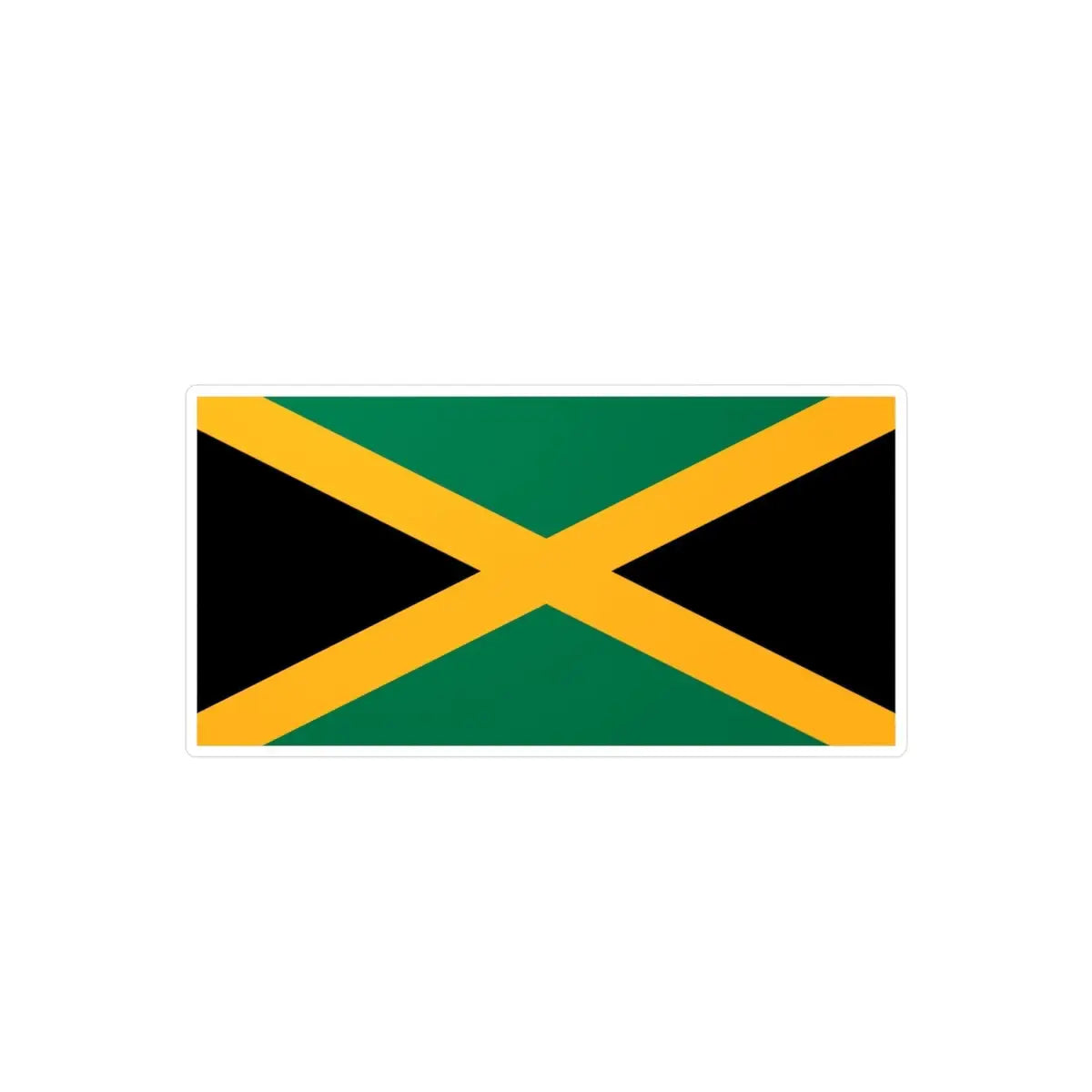 Autocollant Drapeau de la Jamaïque en plusieurs tailles - Pixelforma 