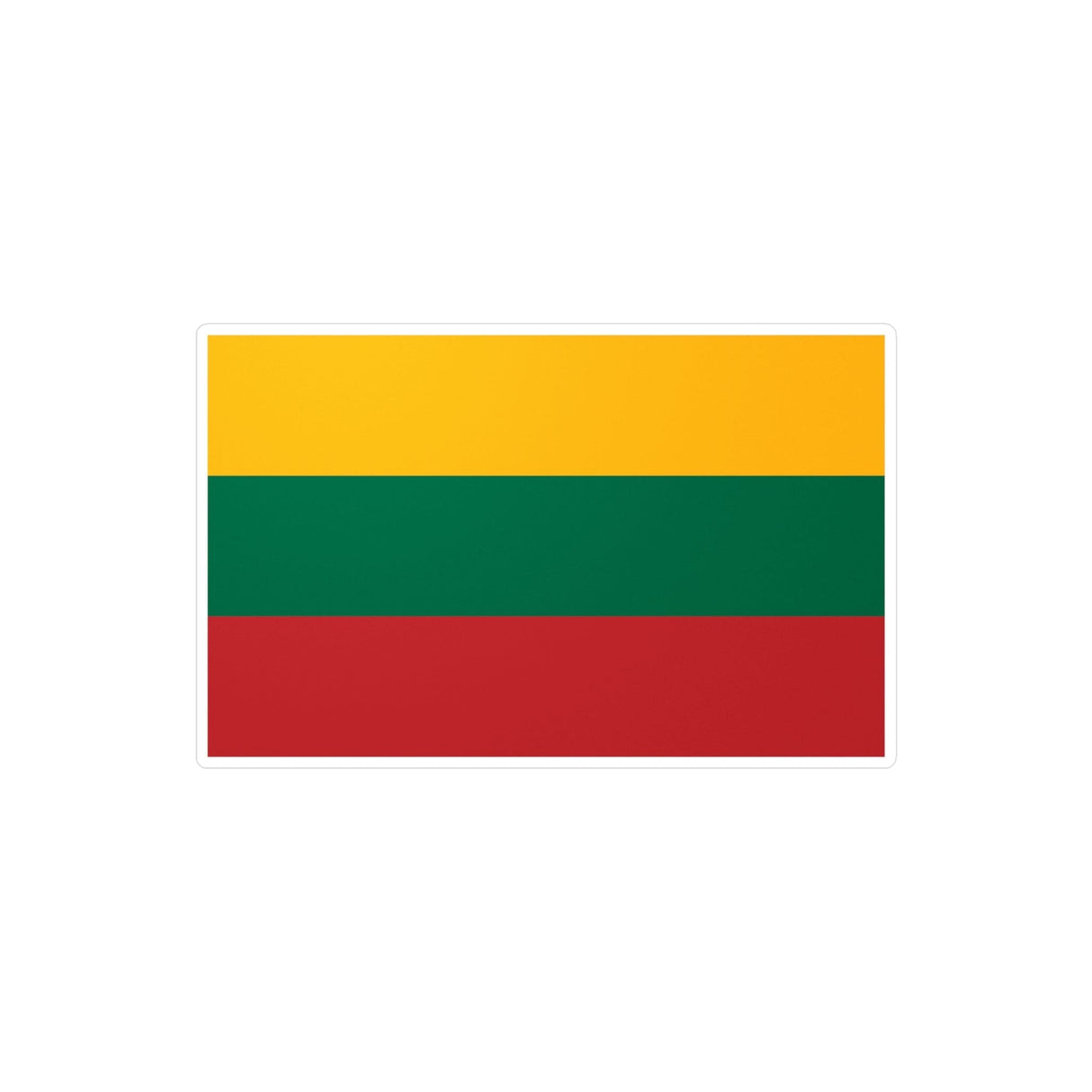 Lithuanian Flag Sticker in Multiple Sizes - Pixelforma