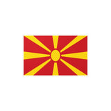 North Macedonia Flag Sticker in Multiple Sizes - Pixelforma