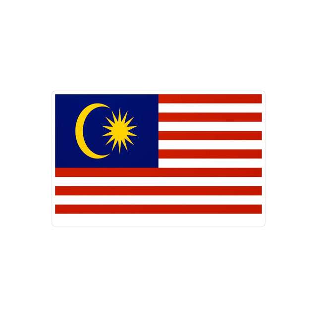 Malaysia Flag Sticker in Multiple Sizes - Pixelforma