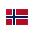 Norway Flag Sticker in Multiple Sizes - Pixelforma