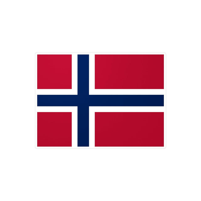 Autocollant Drapeau de la Norvège en plusieurs tailles - Pixelforma