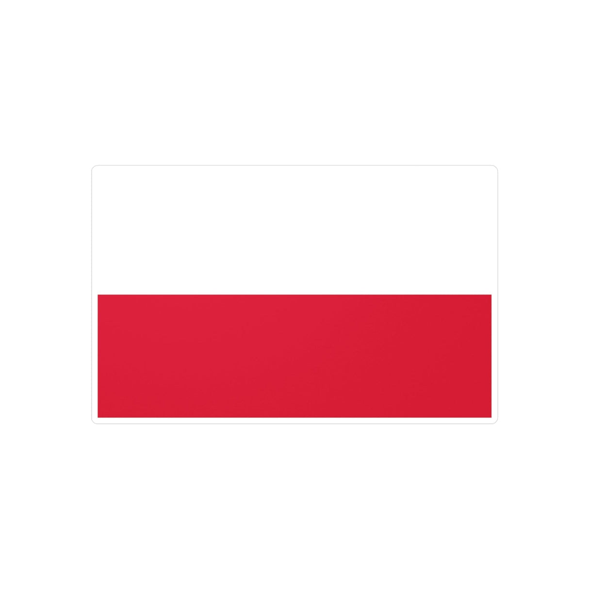 Poland Flag Sticker in Various Sizes - Pixelforma