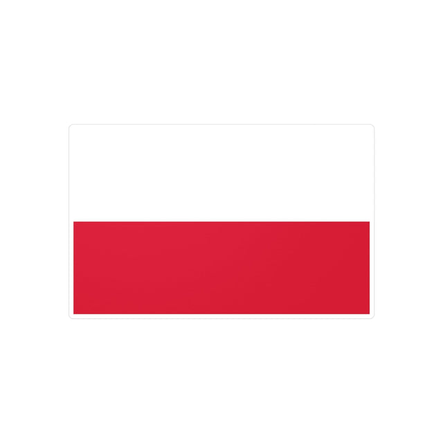 Poland Flag Sticker in Various Sizes - Pixelforma