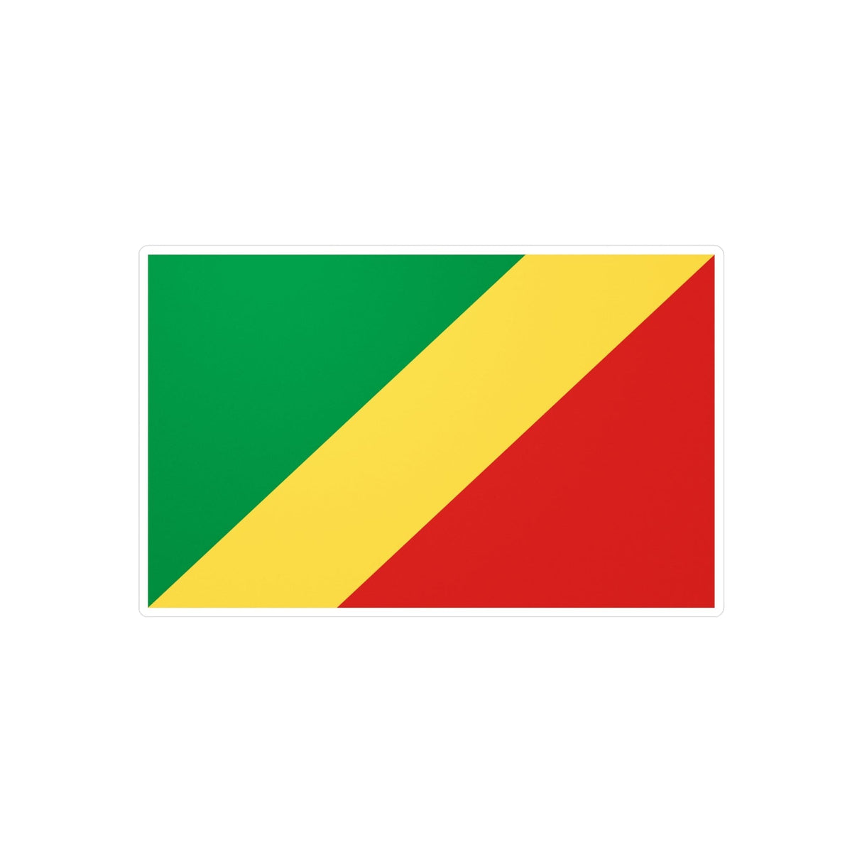 Flag of the Republic of Congo sticker in several sizes - Pixelforma