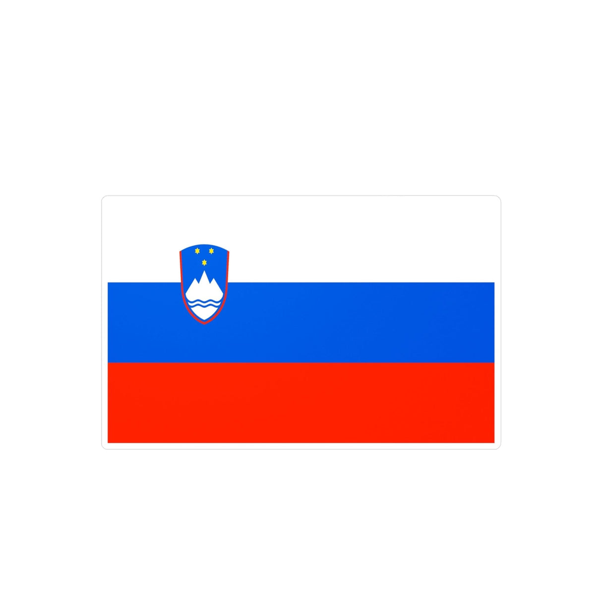 Slovenia Flag Sticker in Various Sizes - Pixelforma
