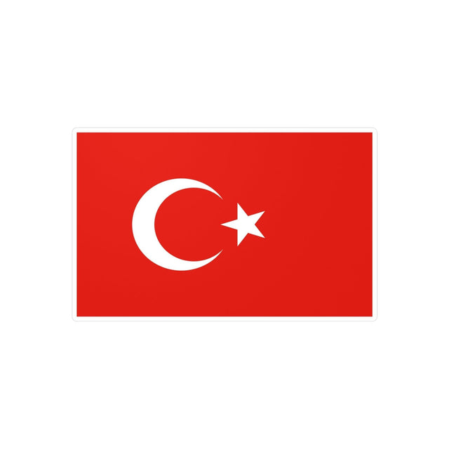 Autocollant Drapeau de la Turquie en plusieurs tailles - Pixelforma