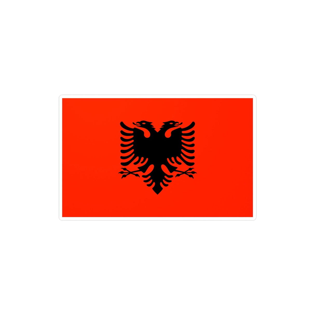 Albania Flag Sticker in Various Sizes - Pixelforma