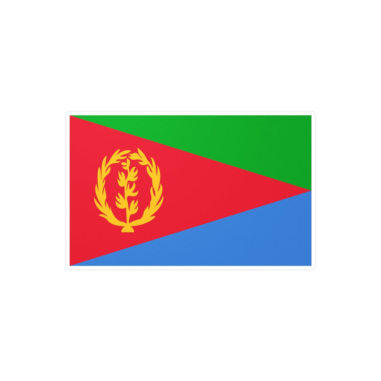 Eritrea Flag Sticker in Multiple Sizes - Pixelforma