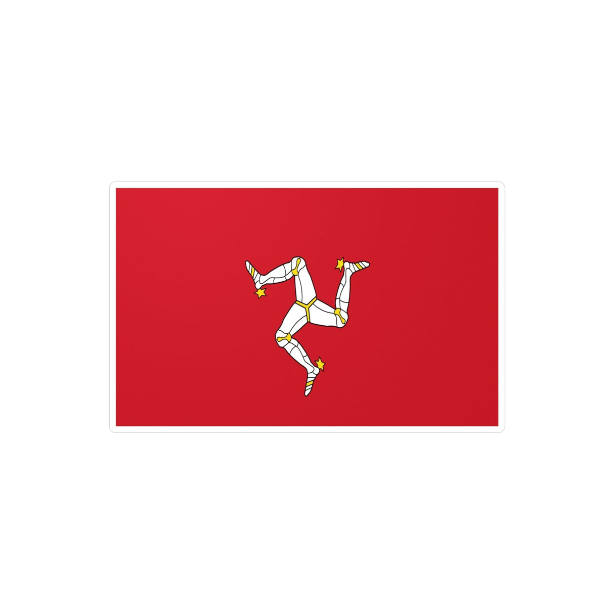 Isle of Man Flag Sticker in Multiple Sizes - Pixelforma