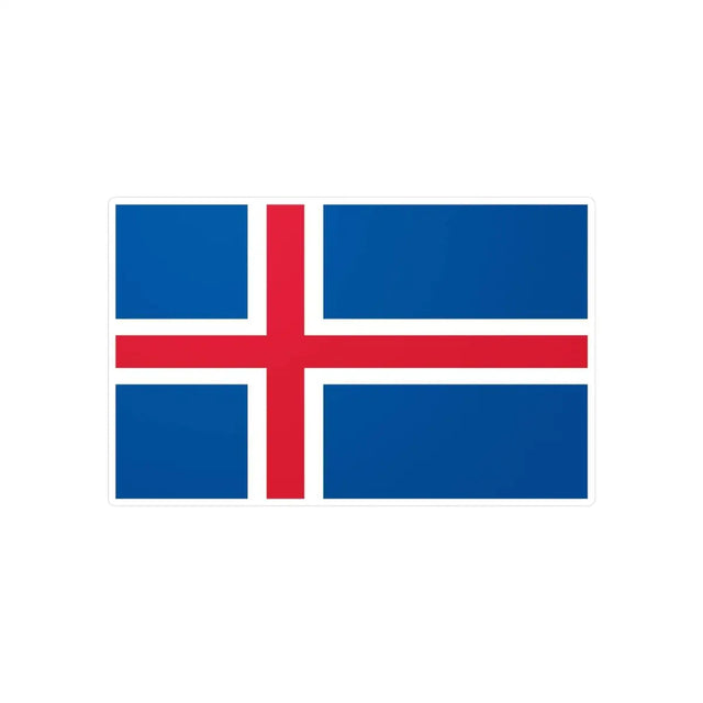 Autocollant Drapeau de l'Islande en plusieurs tailles - Pixelforma 