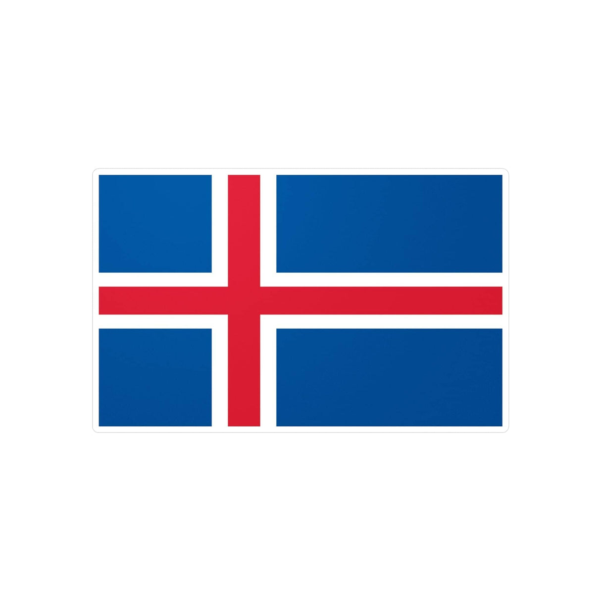 Iceland Flag Sticker in Multiple Sizes - Pixelforma