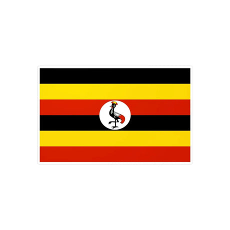 Autocollant Drapeau de l'Ouganda en plusieurs tailles - Pixelforma 