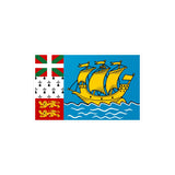 Flag of Saint Pierre and Miquelon Sticker in several sizes - Pixelforma