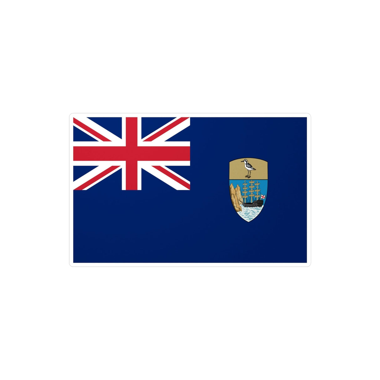 Flag of St. Helena, Ascension and Tristan da Cunha sticker in several sizes - Pixelforma