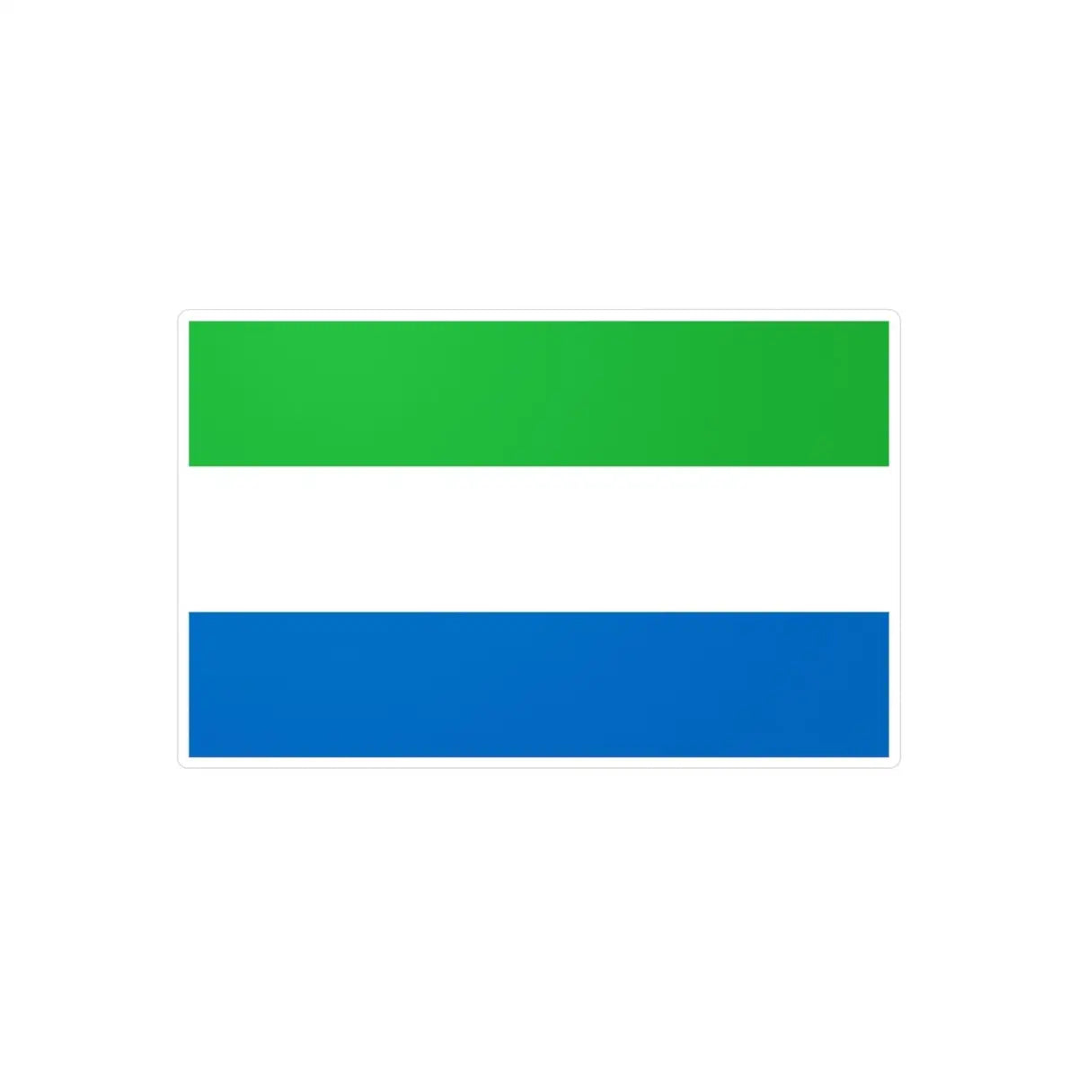 Autocollant Drapeau de Sierra Leone en plusieurs tailles - Pixelforma 