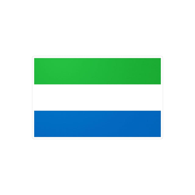 Autocollant Drapeau de Sierra Leone en plusieurs tailles - Pixelforma