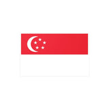 Autocollant Drapeau de Singapour en plusieurs tailles - Pixelforma 