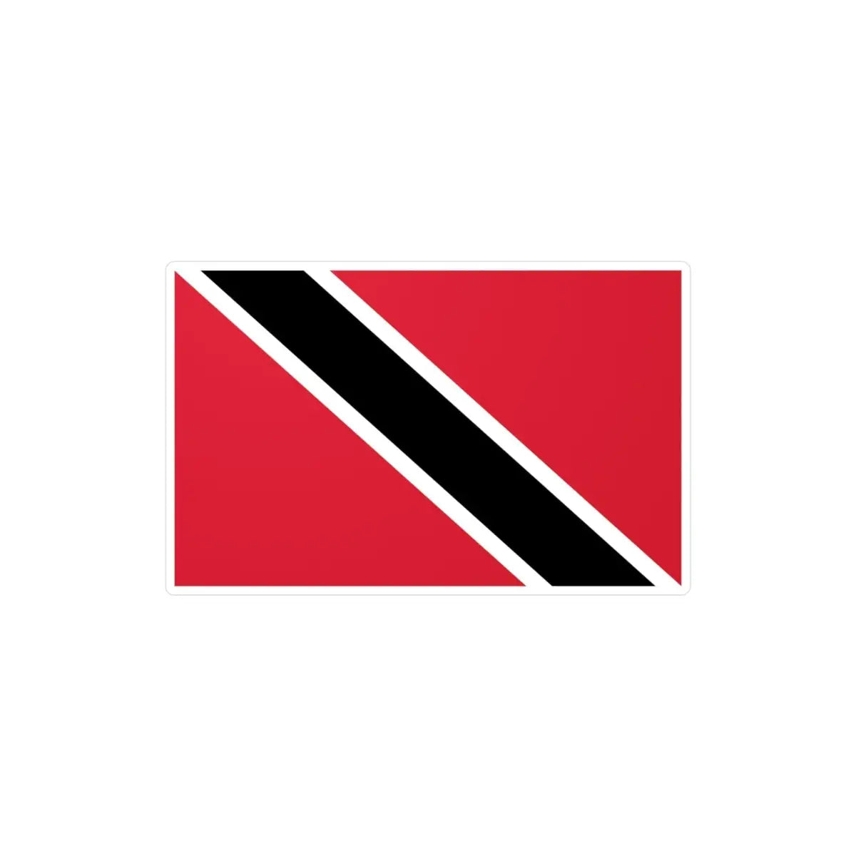 Autocollant Drapeau de Trinité-et-Tobago en plusieurs tailles - Pixelforma 