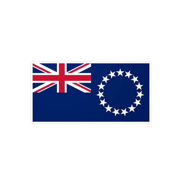 Cook Islands Flag Sticker in Multiple Sizes - Pixelforma