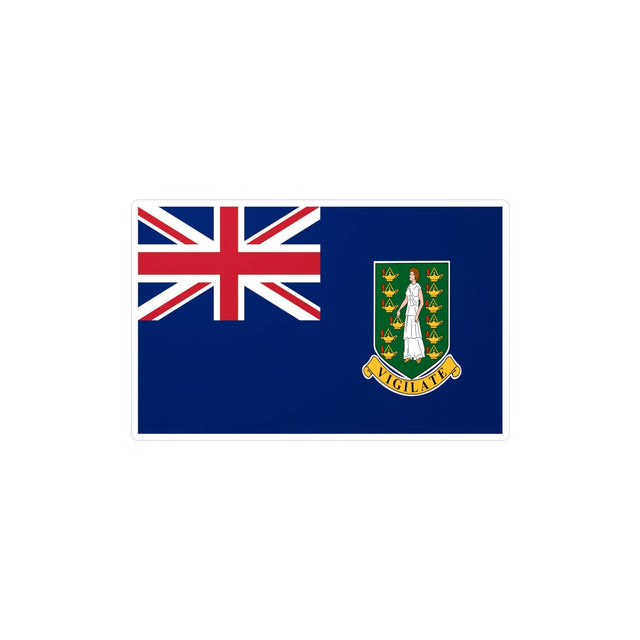 British Virgin Islands Flag Sticker in Multiple Sizes - Pixelforma