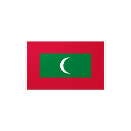 Autocollant Drapeau des Maldives en plusieurs tailles - Pixelforma 