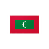 Autocollant Drapeau des Maldives en plusieurs tailles - Pixelforma