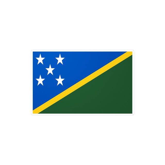 Solomon Islands Flag Sticker in Multiple Sizes - Pixelforma