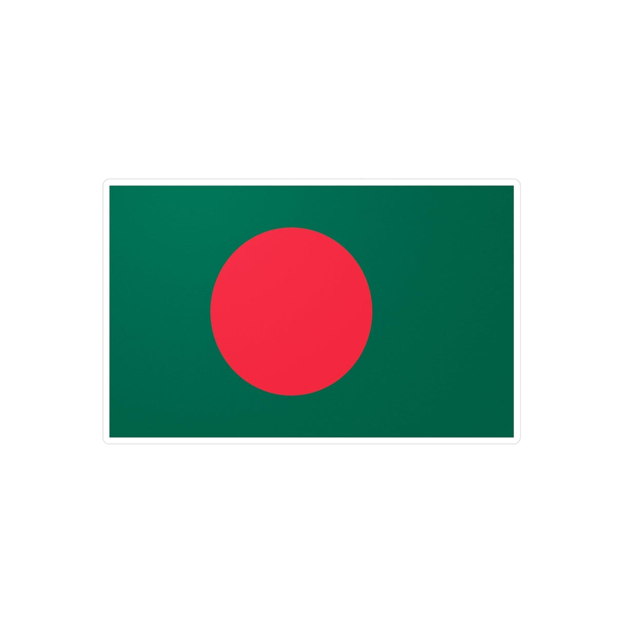 Autocollant Drapeau du Bangladesh en plusieurs tailles - Pixelforma