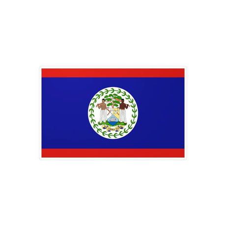 Autocollant Drapeau du Belize en plusieurs tailles - Pixelforma 