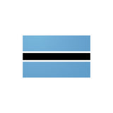 Botswana Flag Sticker in Multiple Sizes - Pixelforma