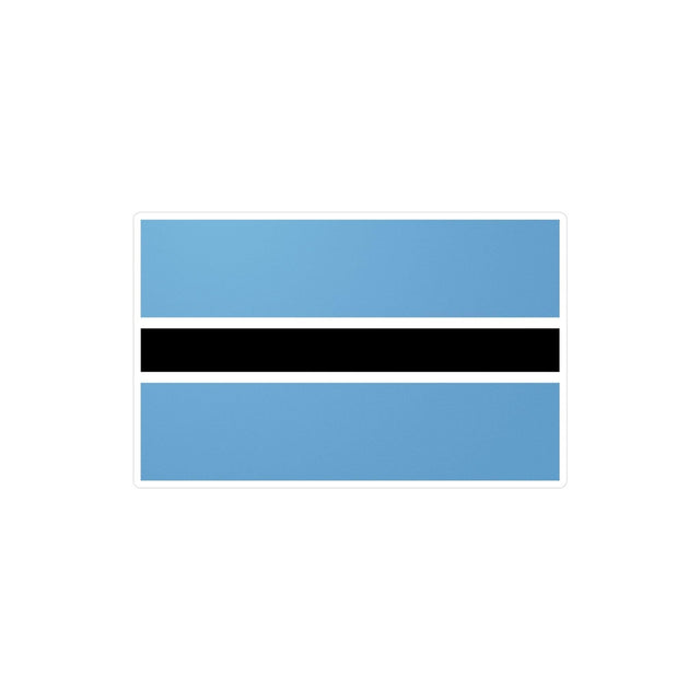 Autocollant Drapeau du Botswana en plusieurs tailles - Pixelforma