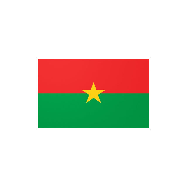 Burkina Faso Flag Sticker in Multiple Sizes - Pixelforma