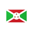 Burundi Flag Sticker in Multiple Sizes - Pixelforma