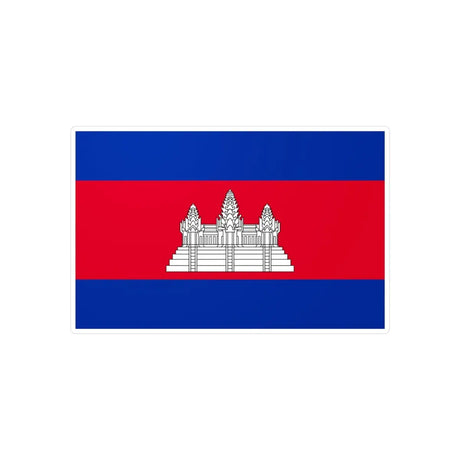 Autocollant Drapeau du Cambodge en plusieurs tailles - Pixelforma 