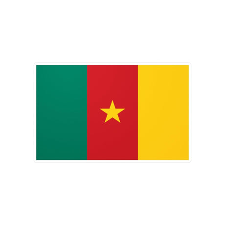 Autocollant Drapeau du Cameroun en plusieurs tailles - Pixelforma