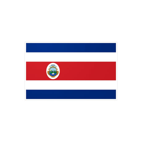 Autocollant Drapeau du Costa Rica en plusieurs tailles - Pixelforma