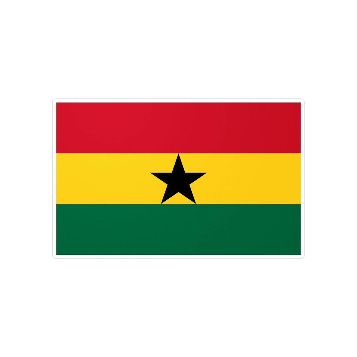 Ghana Flag Sticker in Multiple Sizes - Pixelforma
