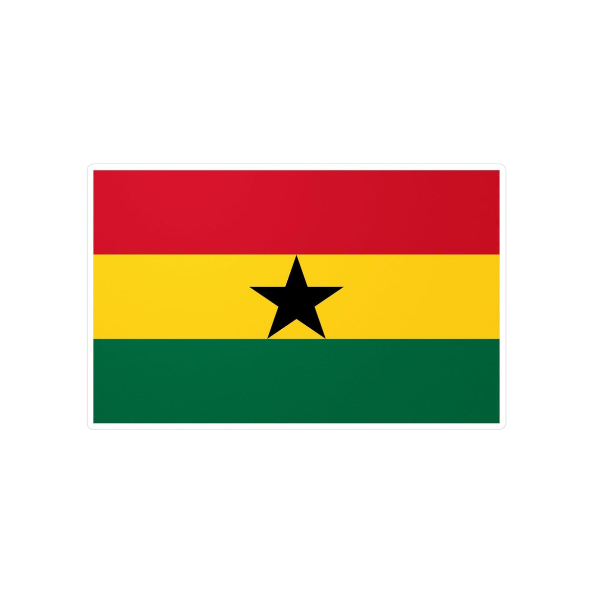 Autocollant Drapeau du Ghana en plusieurs tailles - Pixelforma