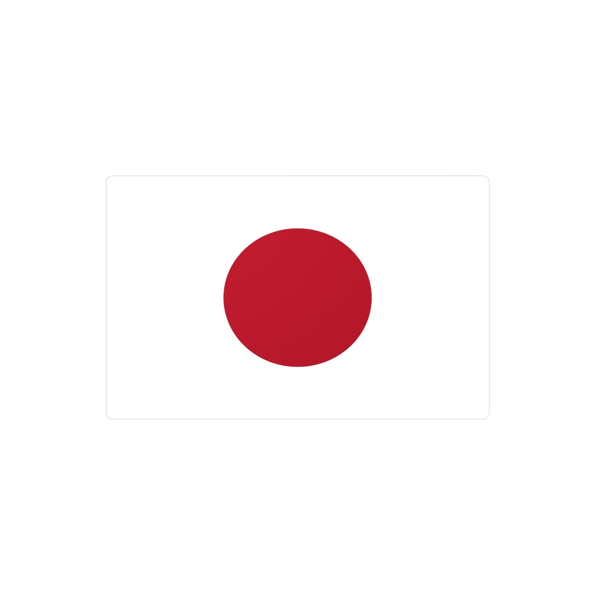 Japan Flag Sticker in Multiple Sizes - Pixelforma