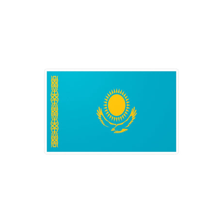 Kazakhstan Flag Sticker in Multiple Sizes - Pixelforma
