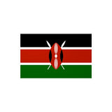 Autocollant Drapeau du Kenya en plusieurs tailles - Pixelforma