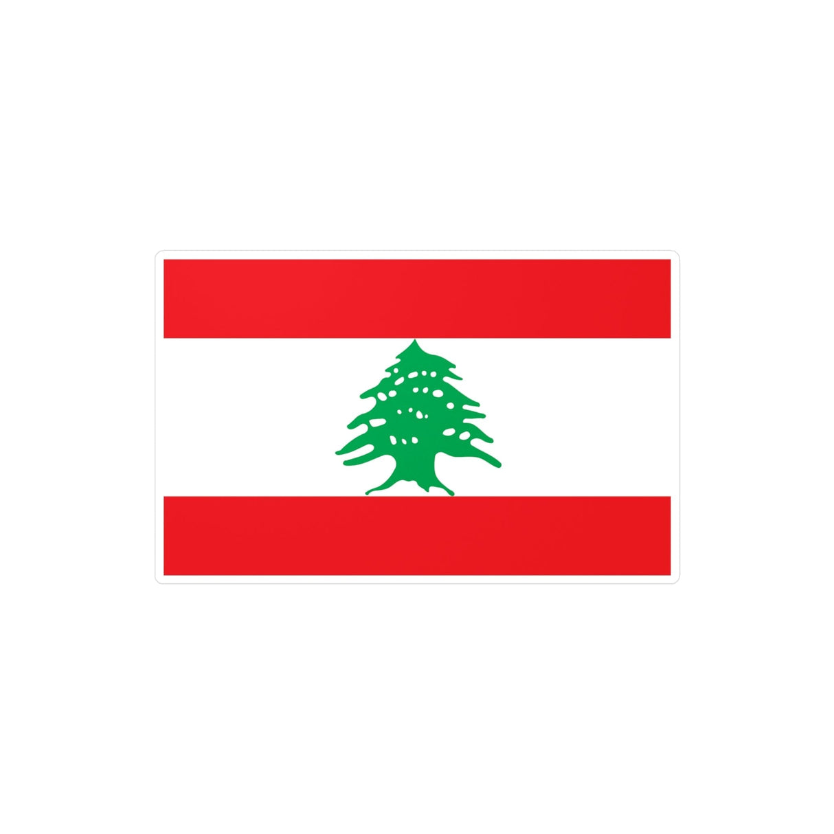 Lebanon Flag Sticker in Multiple Sizes - Pixelforma