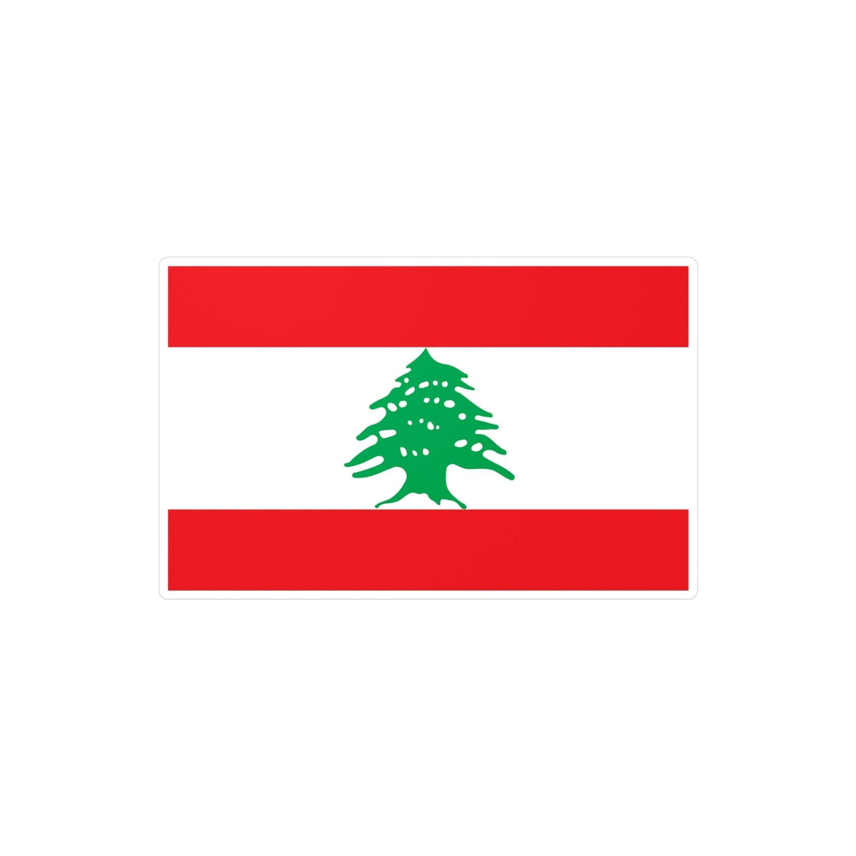 Autocollant Drapeau du Liban en plusieurs tailles - Pixelforma