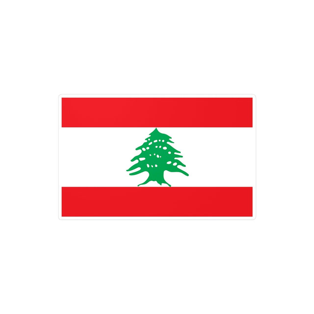 Autocollant Drapeau du Liban en plusieurs tailles - Pixelforma