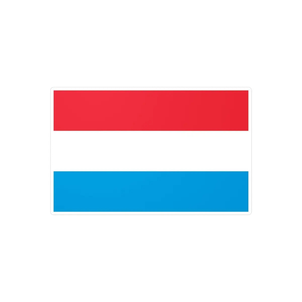 Autocollant Drapeau du Luxembourg en plusieurs tailles - Pixelforma 