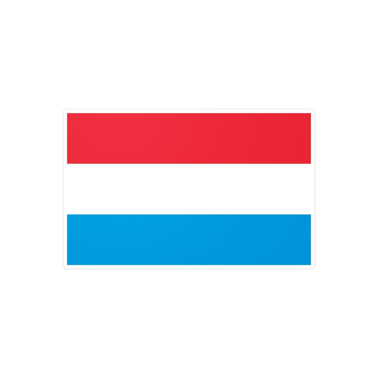 Autocollant Drapeau du Luxembourg en plusieurs tailles - Pixelforma